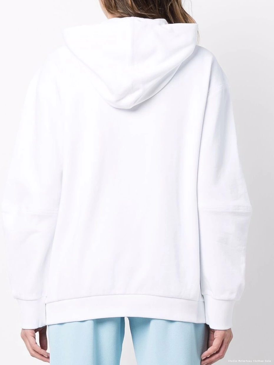 Affordable Stella Women plaque drawstring hoodie logo McCartney 0702